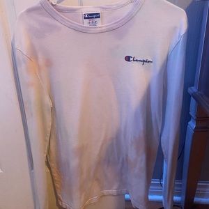 Long sleeve Champion shirt with tie die